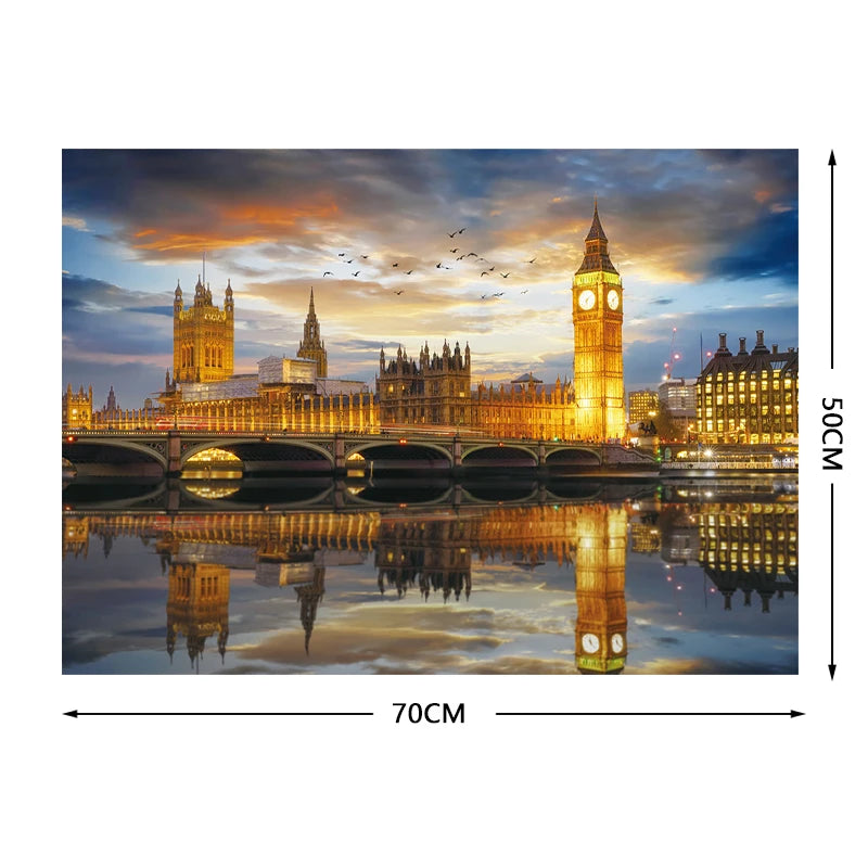 Puzzle 1000 Pièces - Londres au crépuscule (Adulte, Paysage)