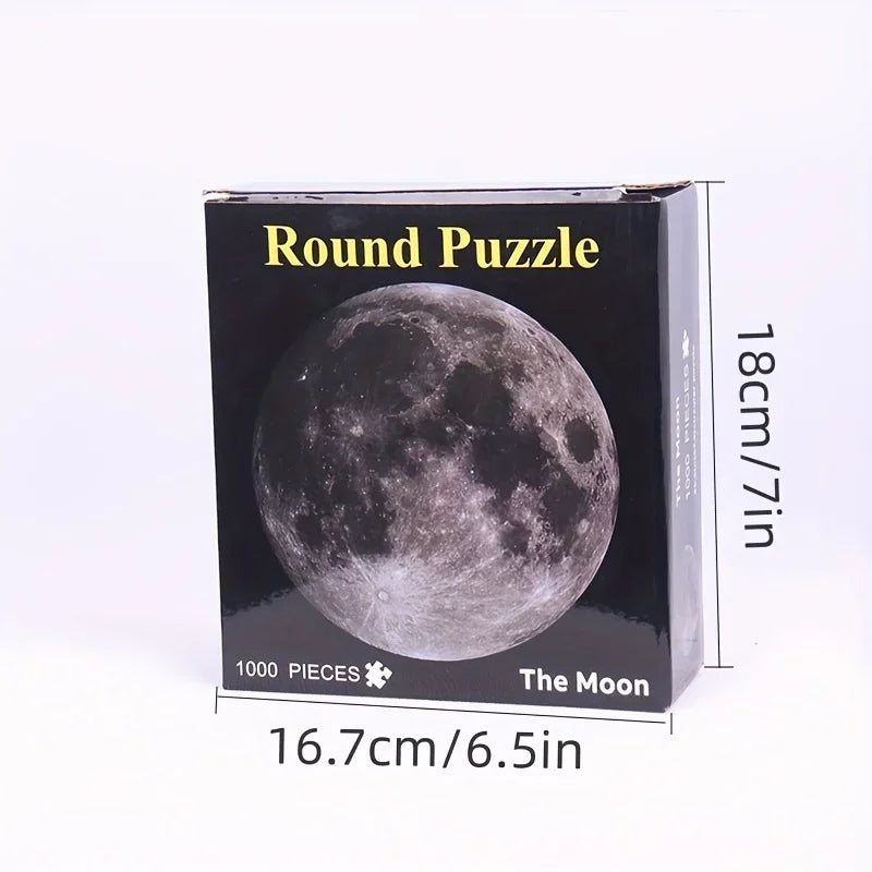 Puzzle 1000 Pièces - La Lune (Rond, Astronomie)