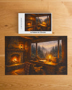 Boîte du puzzle en bois La Cabane de l'Écrivain - Collection Signature L'Art du Puzzle