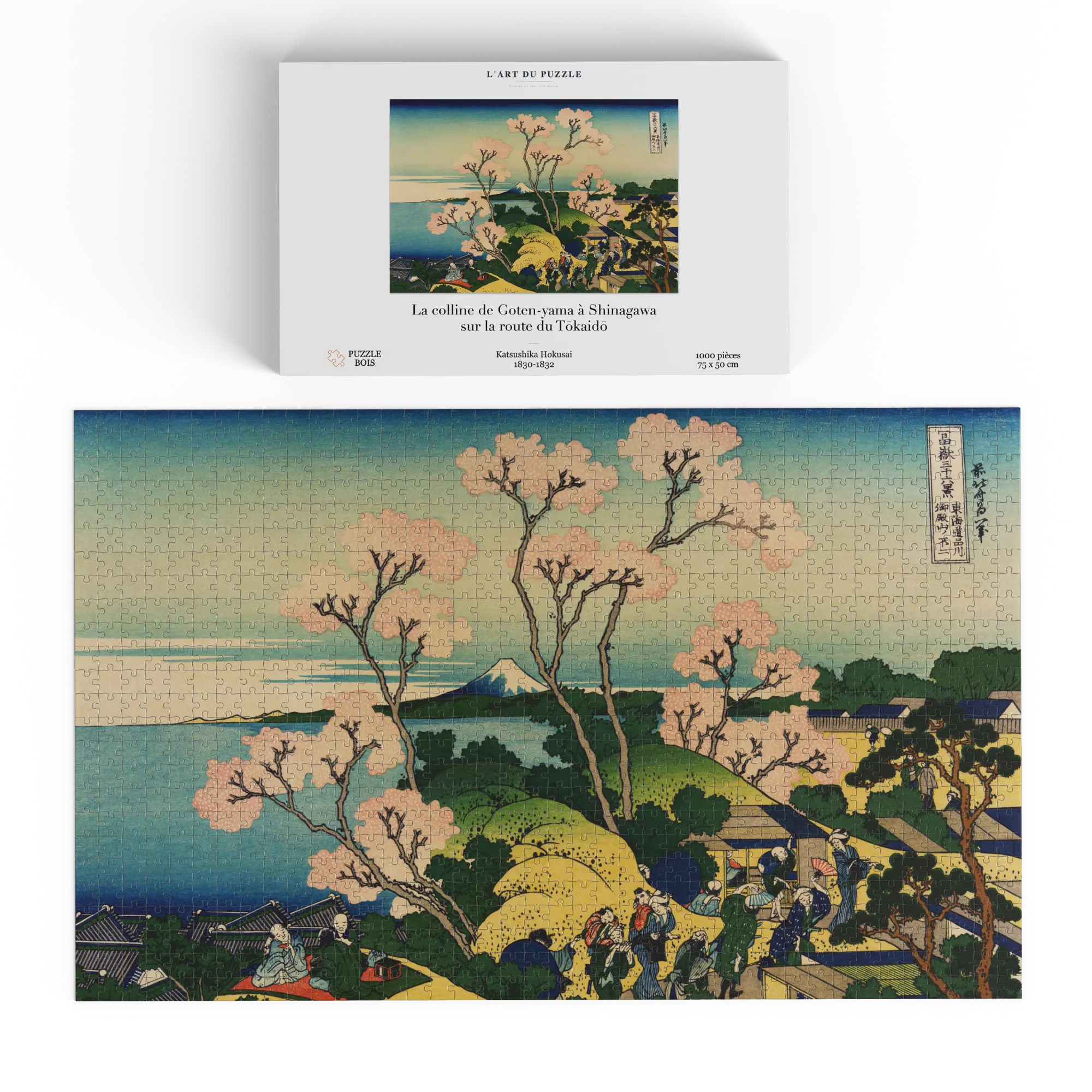 La colline de Goten-yama à Shinagawa sur la route du Tōkaidō - Katsushika Hokusai