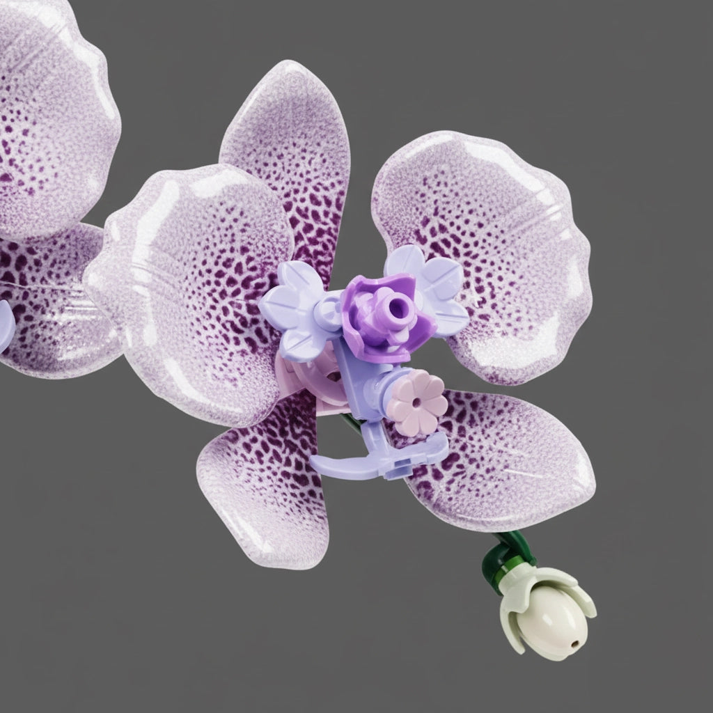 Puzzle 3D Fleur : Maquette à Assembler d'Orchidée Phalaenopsis Élégante (619 Pièces)
