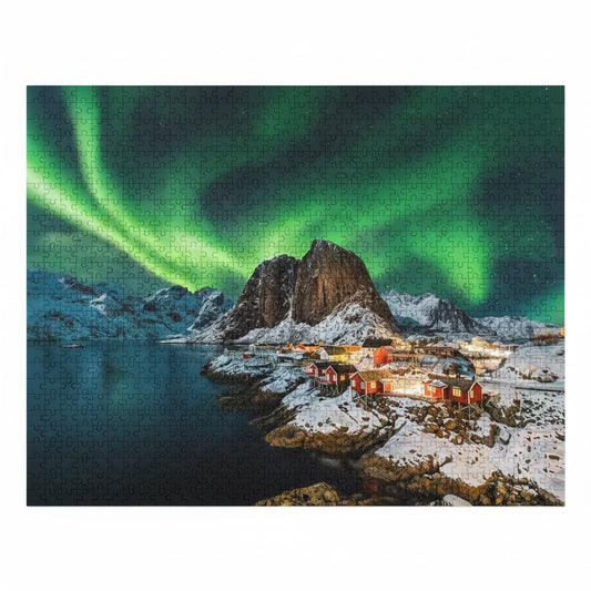 Puzzle 1000 Pièces - Aurore Boréale (Paysage, Adulte)
