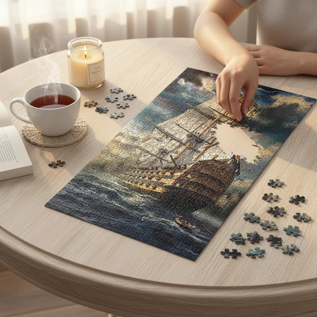 Puzzle 1000 Pièces - Grand Voilier (Art, Adulte)