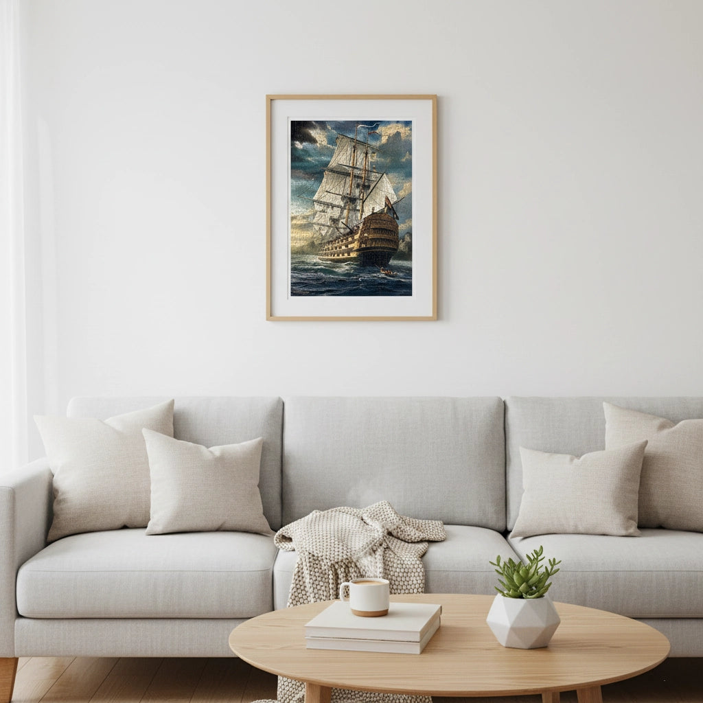 Puzzle 1000 Pièces - Grand Voilier (Art, Adulte)