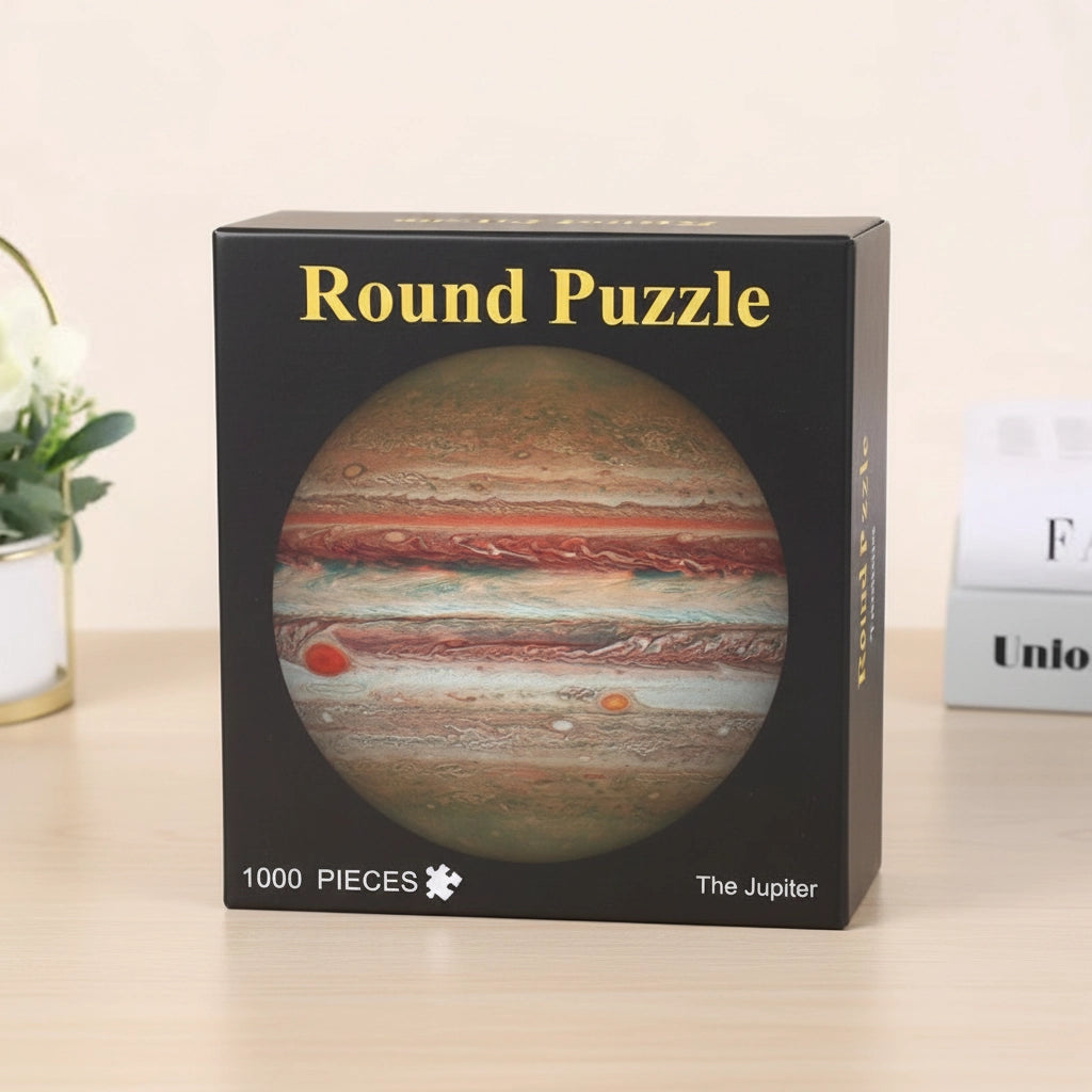 Puzzle 1000 Pièces - Jupiter (Rond, Astronomie)