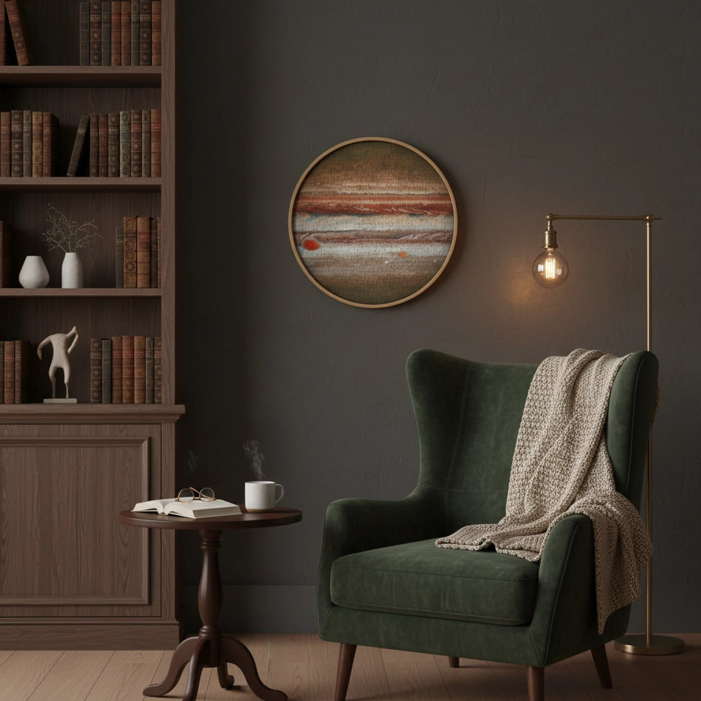 Puzzle 1000 Pièces - Jupiter (Rond, Astronomie)