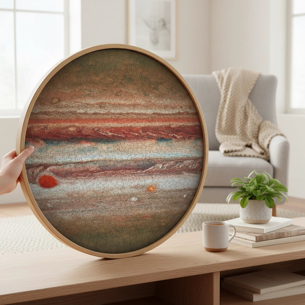 Puzzle 1000 Pièces - Jupiter (Rond, Astronomie)