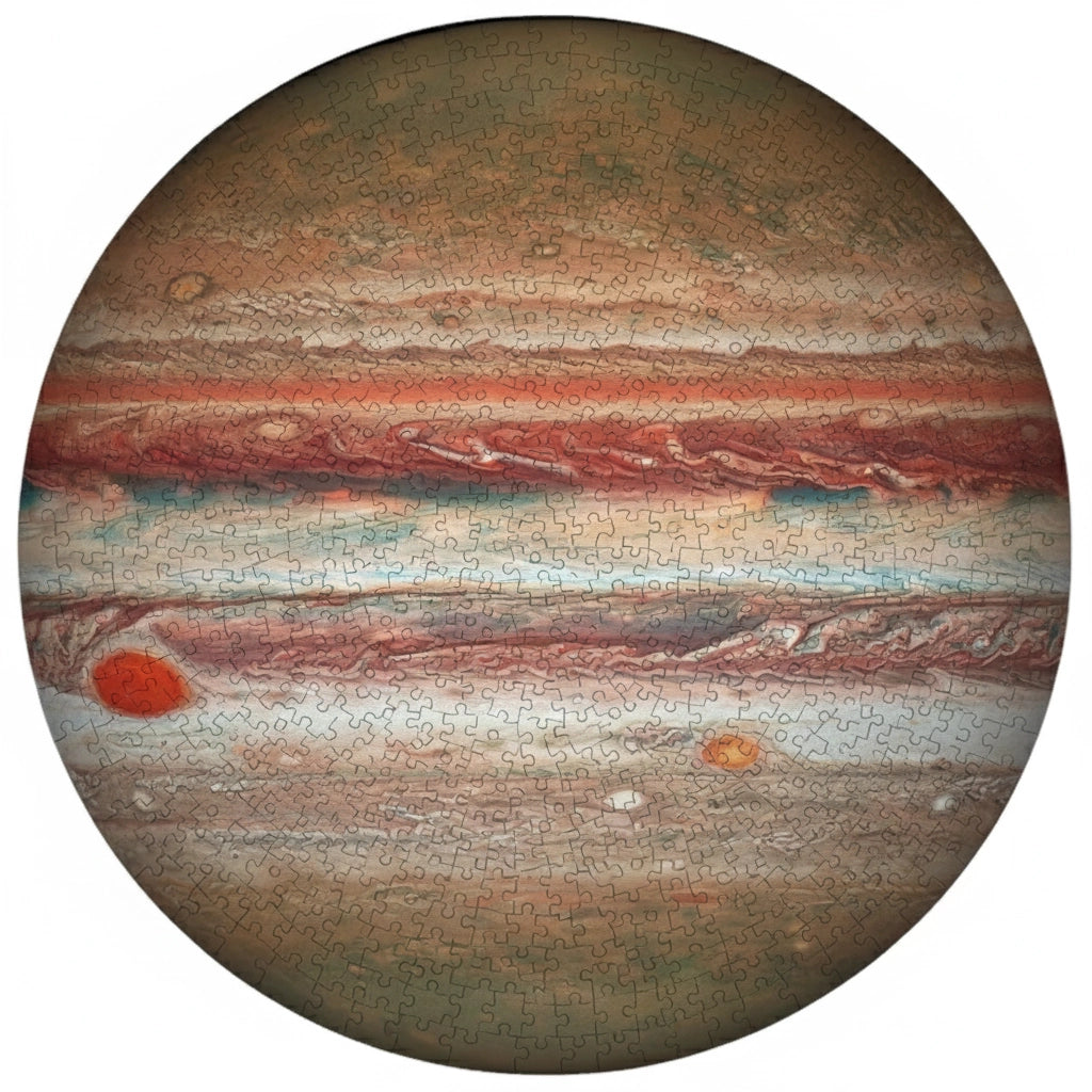 Puzzle 1000 Pièces - Jupiter (Rond, Astronomie)