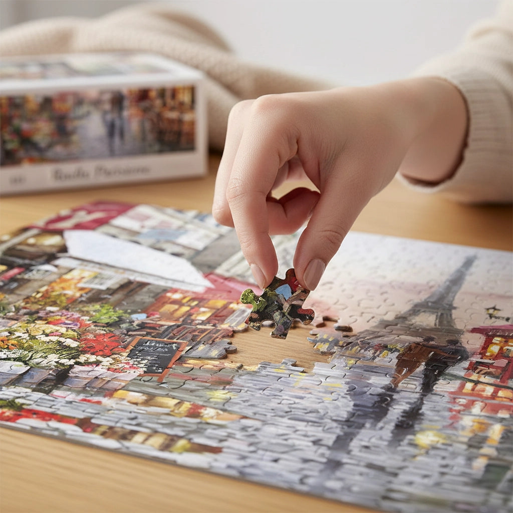 Puzzle 1000 Pièces - Ruelle Parisienne (Art, Adulte)