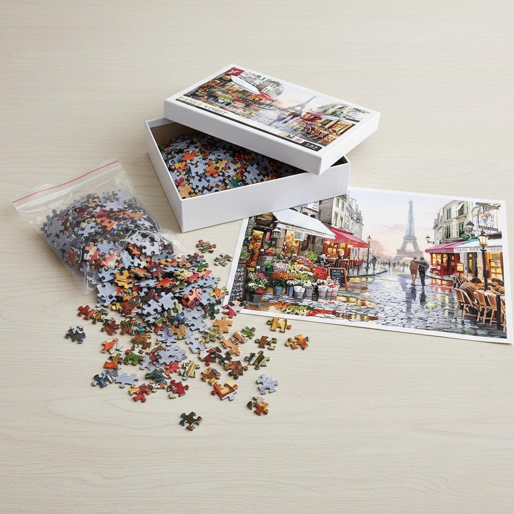 Puzzle 1000 Pièces - Ruelle Parisienne (Art, Adulte)