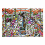 Puzzle 1000 pièces - Gare encombrée (Cartoon, Adulte)