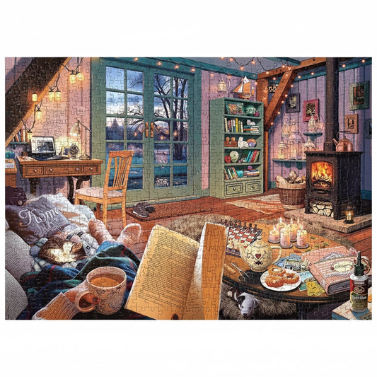 Puzzle 1000 pièces - Maison chaleureuse (Art, Adulte)