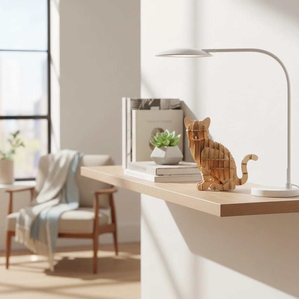 Puzzle 3D en Bois - Animaux | Chat