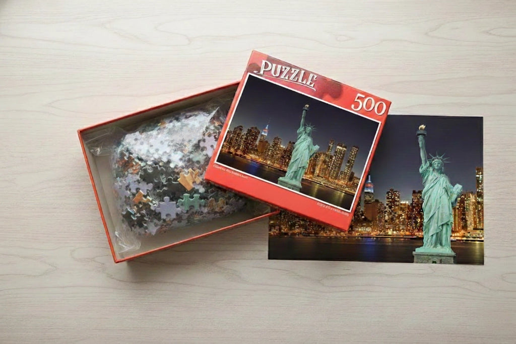 Puzzle 500 Pièces - Statue de la Liberté (Paysage, Adulte)