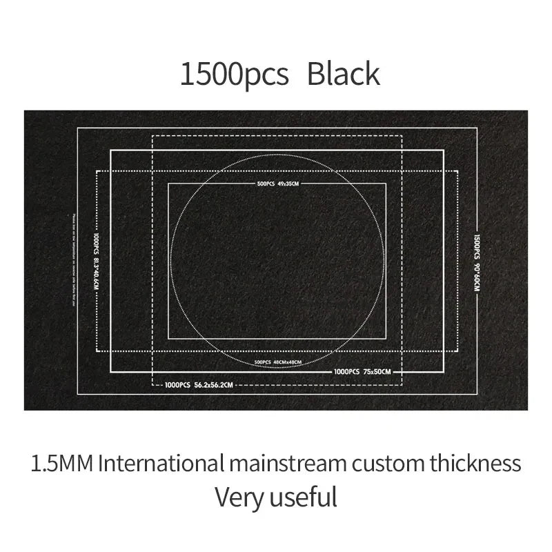 Tapis de puzzle 1500 pièces professionnel en feutre