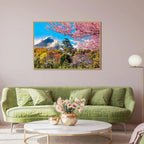 Puzzle 1000 Pièces - Fleurs de cerisier au château d'Osaka, Japon (Paysage, Art)