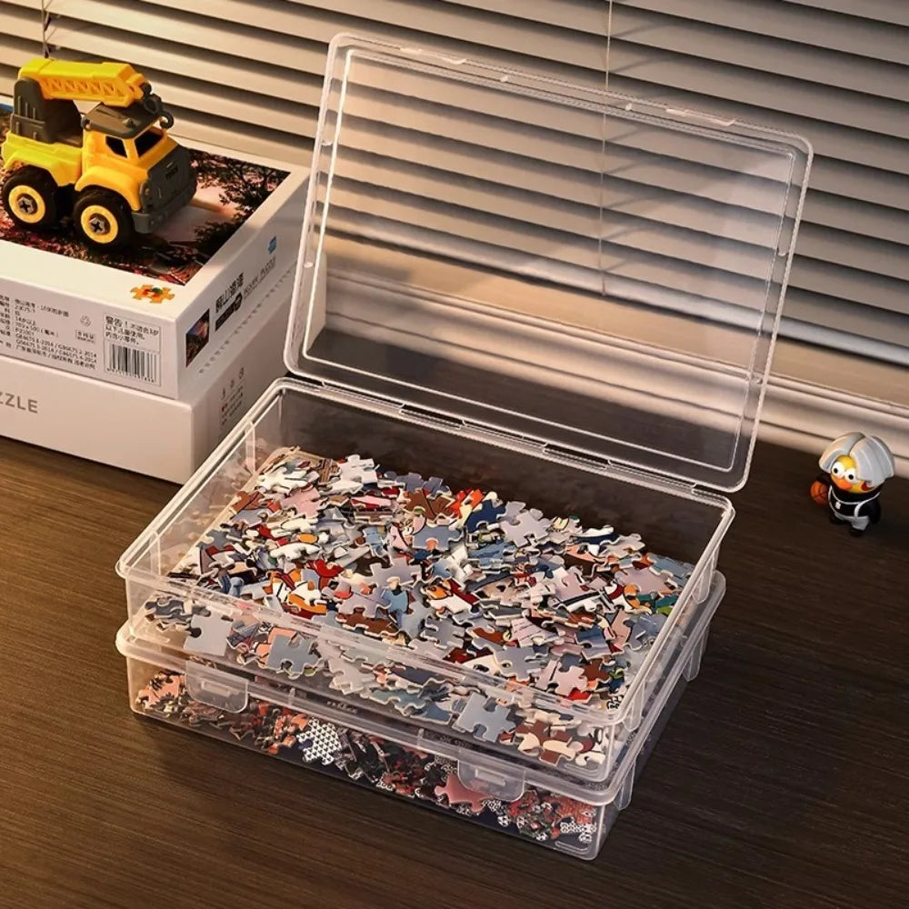 Boite de rangement à empiler pour puzzle