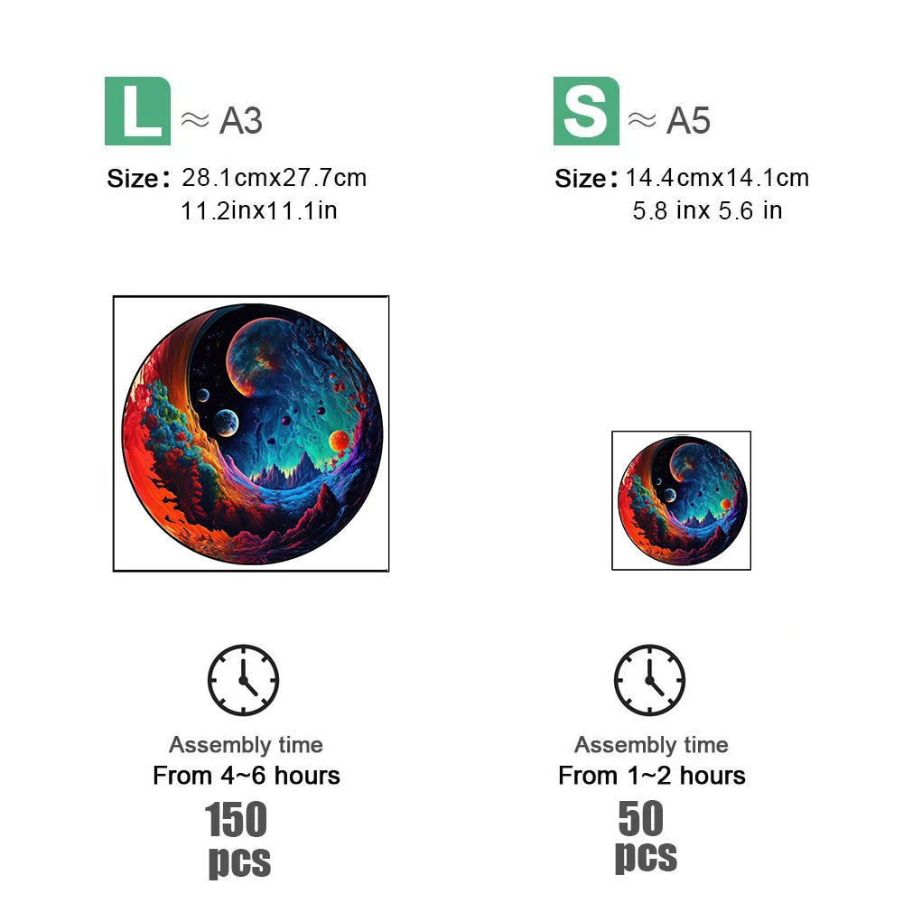 Puzzle en bois - Cerf coloré (Art, Animaux)