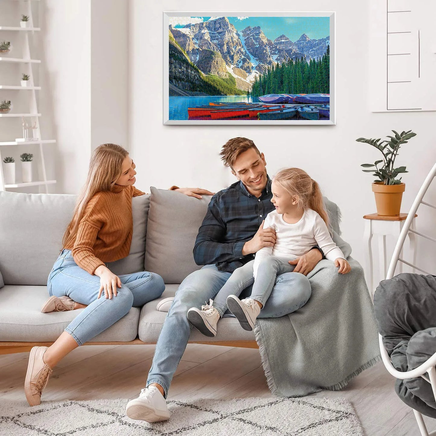 Puzzle 1000 Pièces - Le Lac Moraine, Canada (Paysage, Adulte)