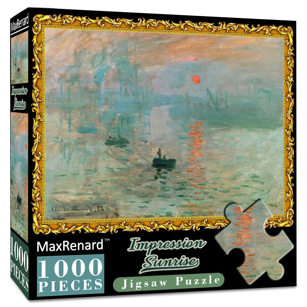 Puzzle 1000 Pièces "Impression, Soleil Levant" - Claude Monet - Art & Sérénité
