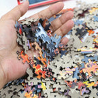 Puzzle 500 Pièces - Voitures colorées (Adulte, Paysage)