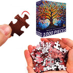 Puzzle Arbre de Vie - Vitrail Coloré - 1000 Pièces