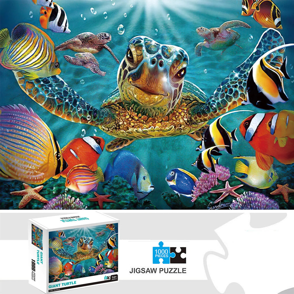 Puzzle 1000 Pièces - Tortue Géante (Animaux, Adulte)