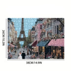 Mini Puzzle 1000 Pièces "Love in Paris" - Escapade Romantique - [Format Compact]