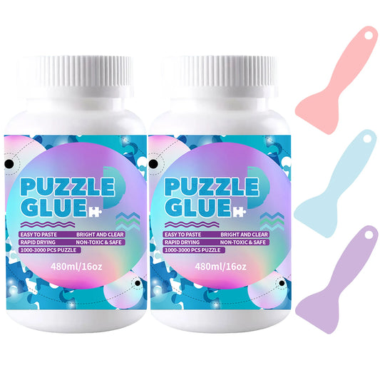 Colle pour puzzle avec applicateur