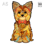 Puzzle en bois : Chien Yorkshire Terrier