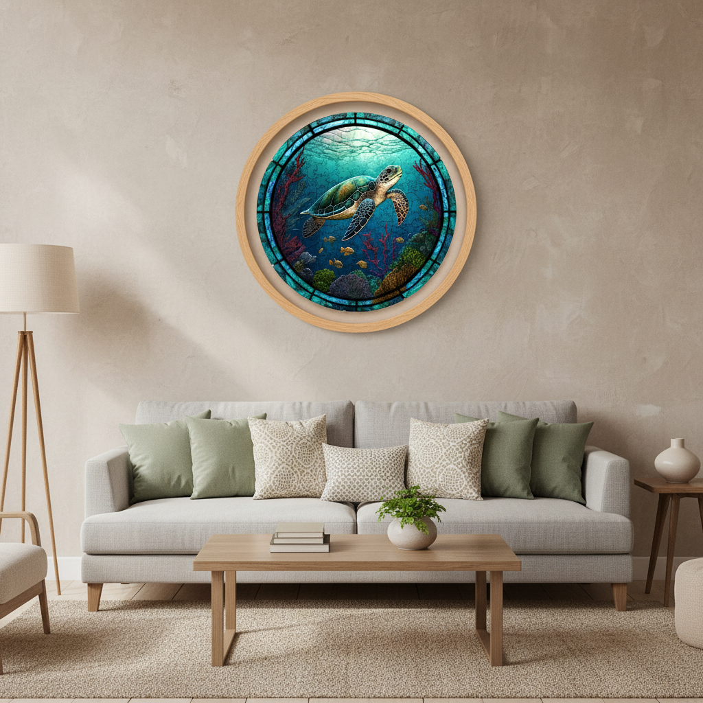 Puzzle en bois Tortue – Puzzle océan (pièces irrégulières)