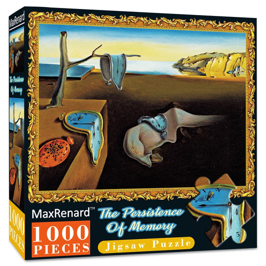 Puzzle 1000 Pièces - La Persistance de la Mémoire, Salvador Dali (Art, Adulte)