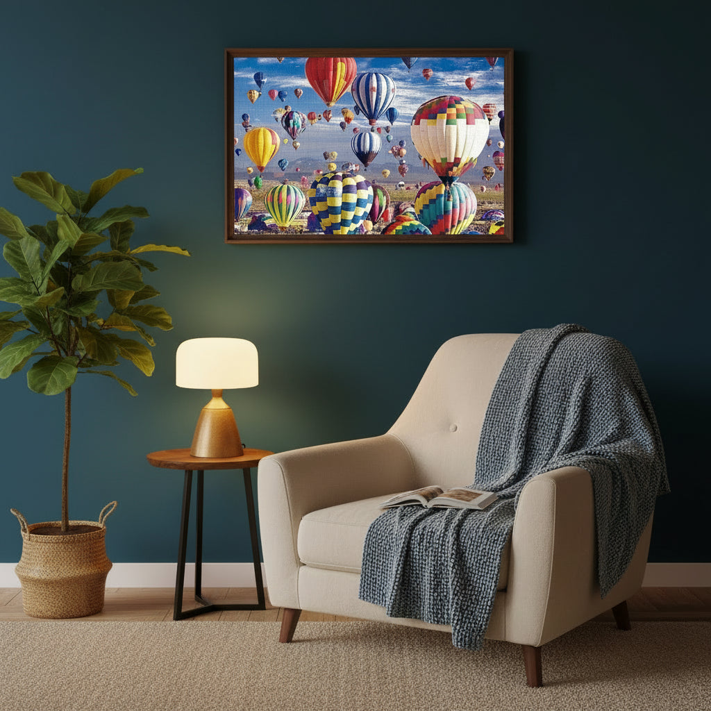 Puzzle 1000 Pièces - Ballons dirigeables (Paysage, Adulte)