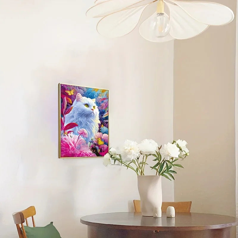 Micro Puzzle Le Chat Blanc du Jardin Secret - 1000 Pièces