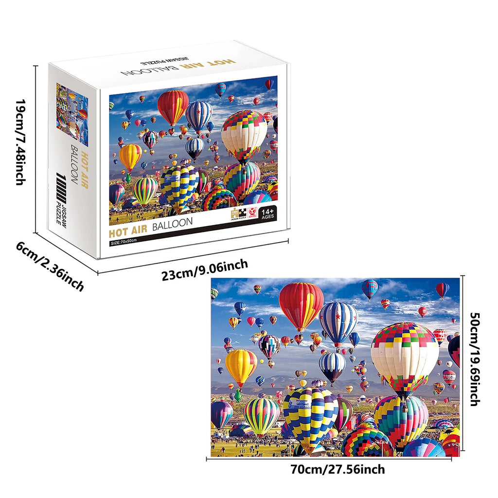Puzzle 1000 Pièces - Ballons dirigeables (Paysage, Adulte)