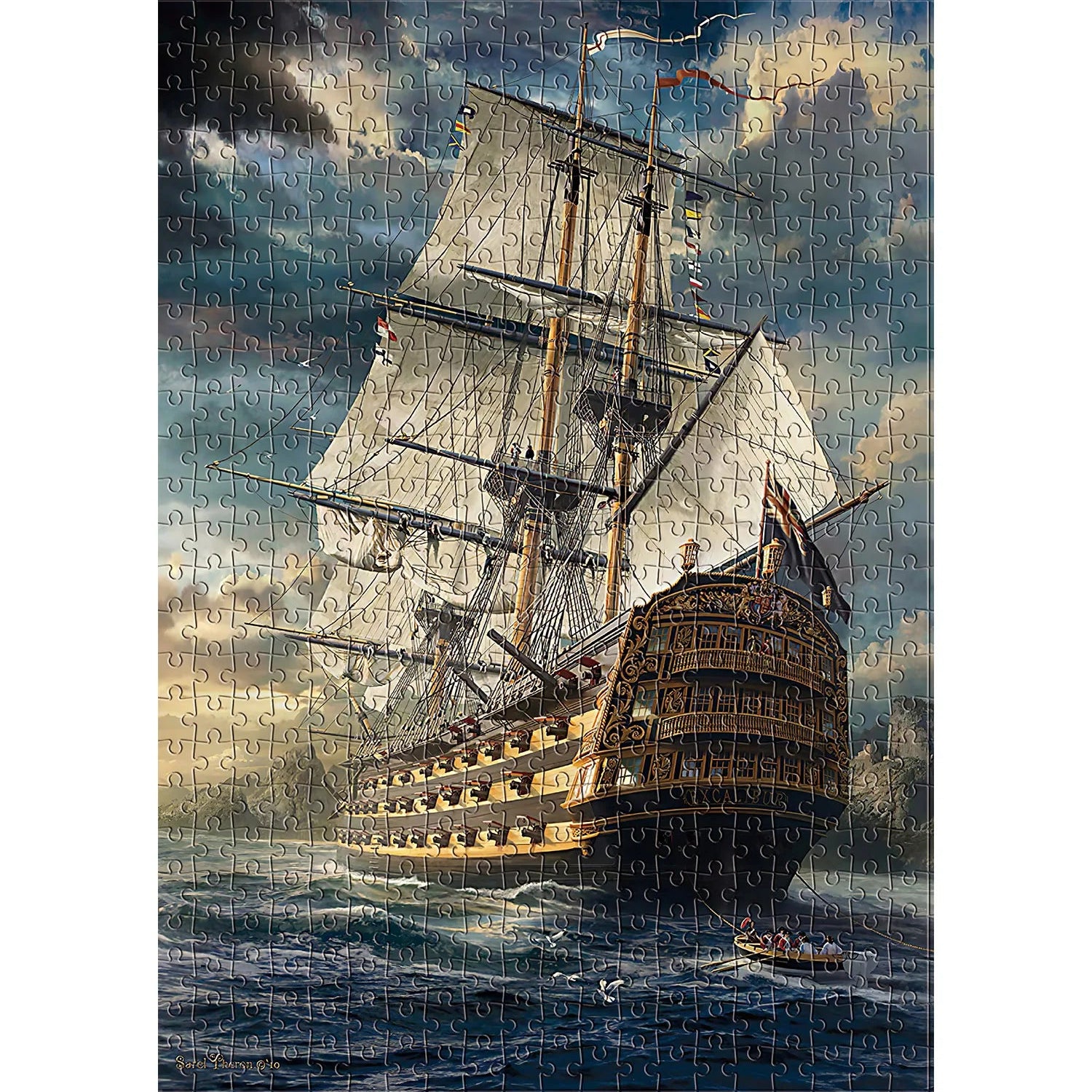 Puzzle 1000 Pièces - Grand Voilier (Art, Adulte)
