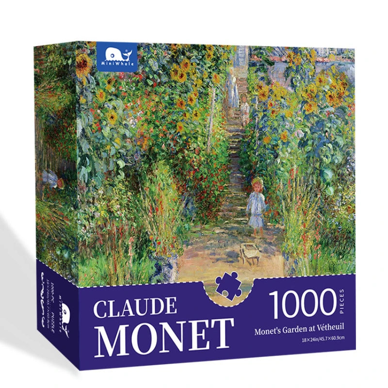Puzzle Claude Monet - Le Jardin de Vétheuil - 1000 Pièces