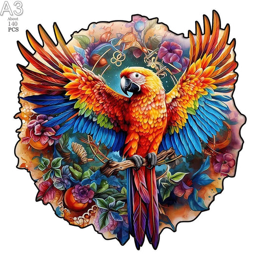 Puzzle en bois Perroquet majestueux