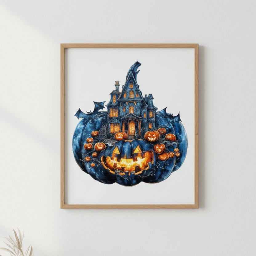 Puzzle en bois Citrouille d'Halloween