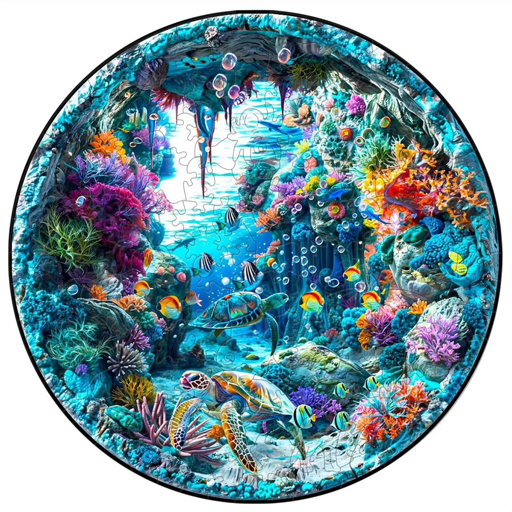 Puzzle en bois - Univers marin