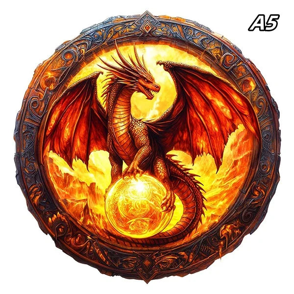 Puzzle en bois – Dragon de Feu