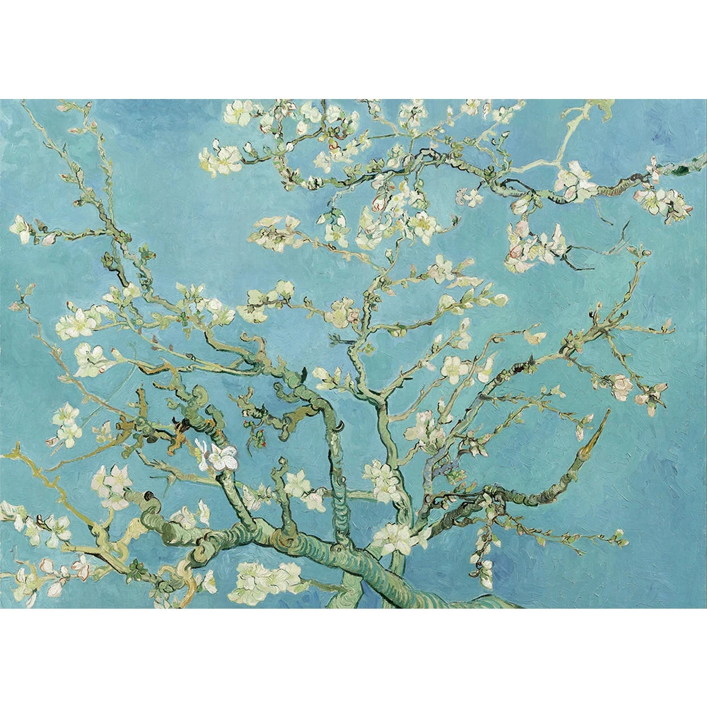 Puzzle 1000 Pièces - Fleurs d'Amandier, Van Gogh (Art, Adulte)