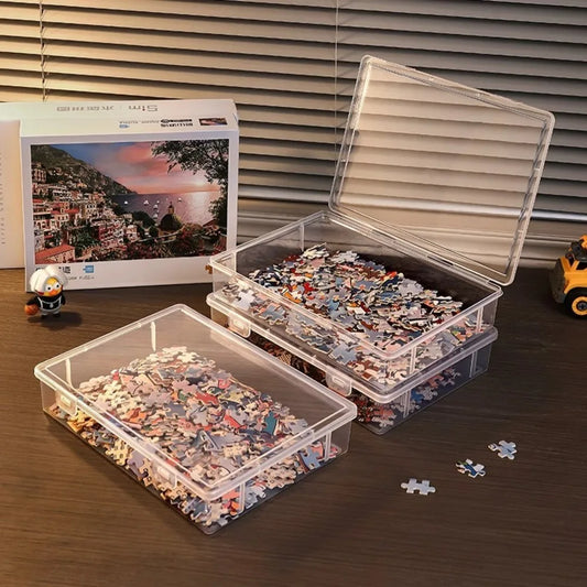Boite de rangement à empiler pour puzzle