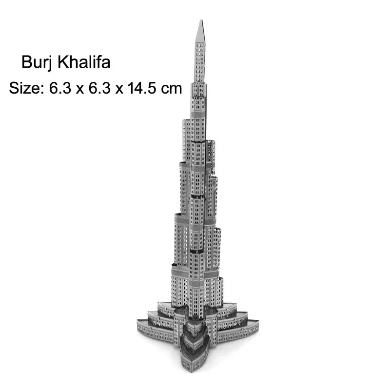 Puzzle 3D Métal - Monuments | Burj Khalifa, Dubaï