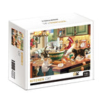 Puzzle 1000 Pièces - Chats en Cuisine (Animaux, Art)