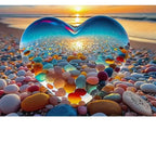 Puzzle 1000 Pièces - Amour à la plage (Paysage, Mer)