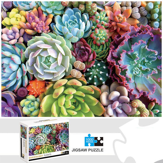 Puzzle 1000 Pièces - Plantes succulentes (Plante, Adulte)