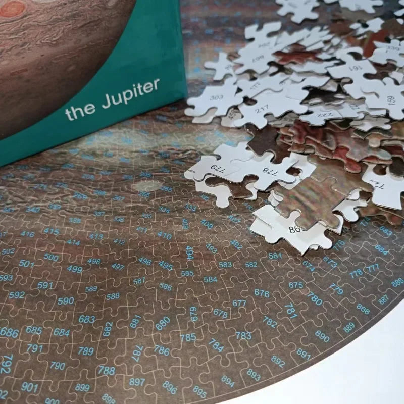 Puzzle 1000 Pièces - Jupiter (Rond, Astronomie)
