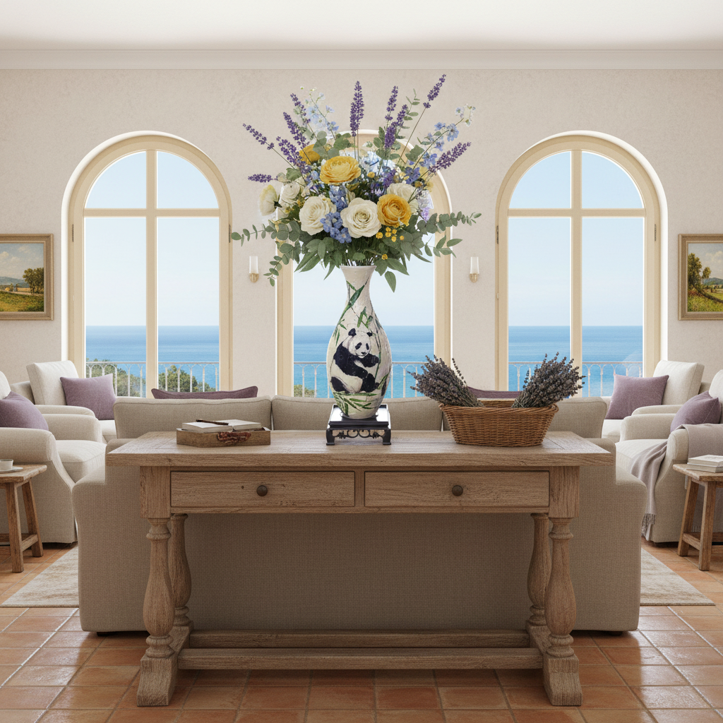 Vase Puzzle 3D Céramique 'Panda dans la Forêt de Bambou' - Loisir Créatif Adulte & Décoration Zen