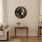 Puzzle en bois Chat Noir & Roses – Style gothique fantasy